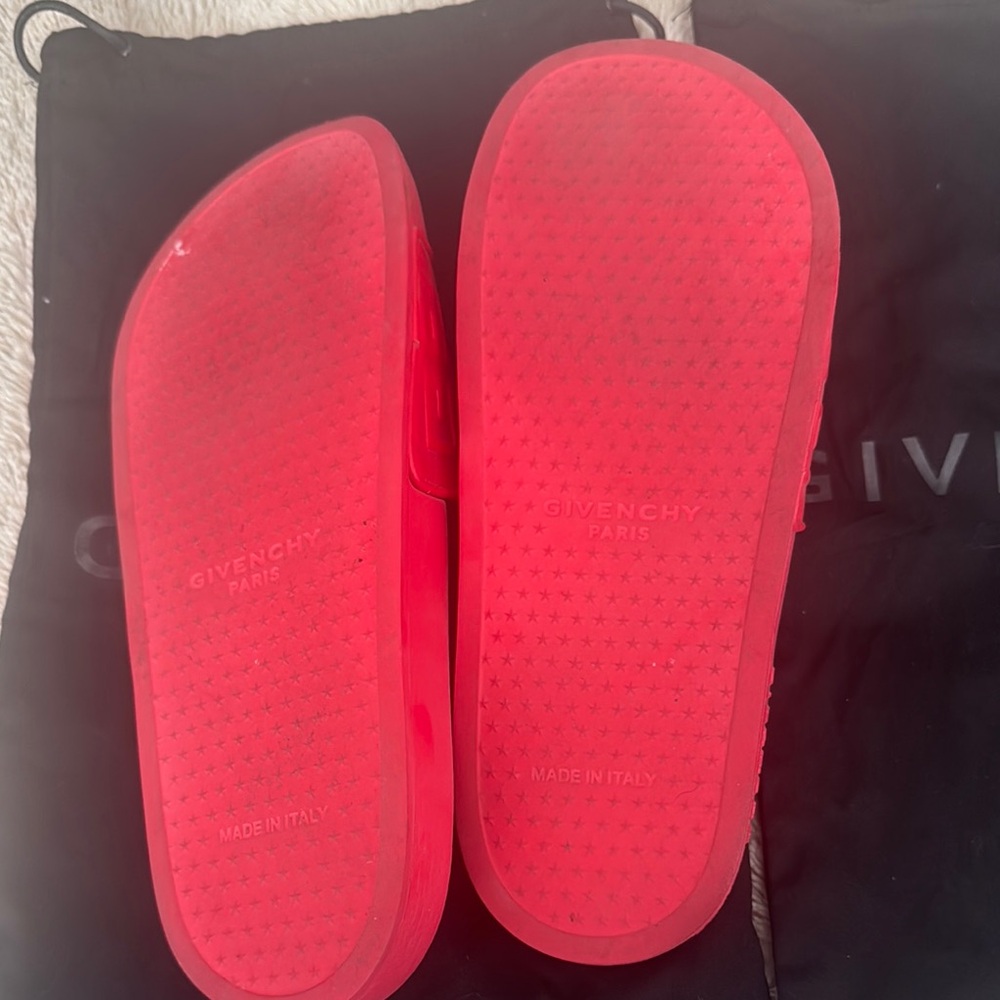 Givenchy Red Slides - image 2